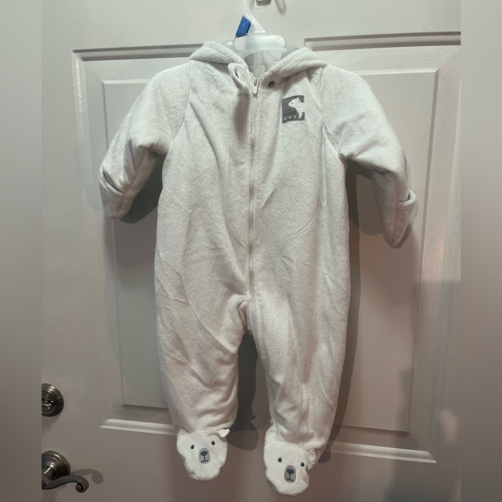 Quilted baby snowsuit